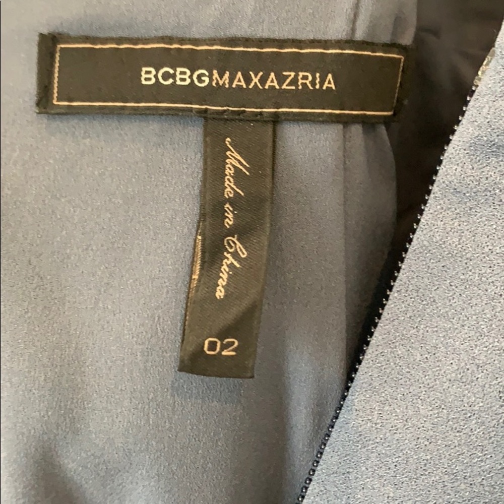 BCBGMAXAZRIA Front Cutout Halter Gown - Picture 5 of 5